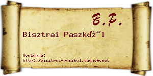Bisztrai Paszkál névjegykártya